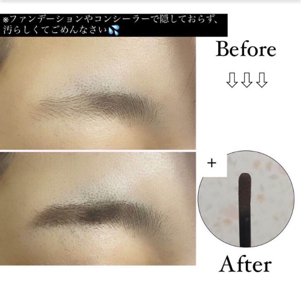 チップパウダーアイブロウEX 03：ロイヤルブラウン/サナ ニューボーン/アイブロウペンシルを使ったクチコミ（2枚目）
