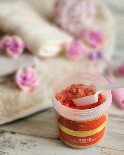 ミネラルバスパウダー ローズドゥフトボルケ/イルコルポ/入浴剤を使ったクチコミ(1枚目)