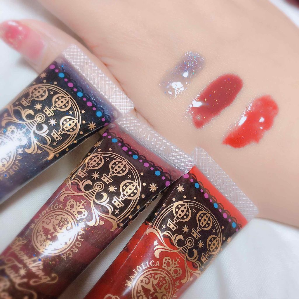 スパークリングツイストルージュ/MAJOLICA MAJORCA/リップグロスを使ったクチコミ(2枚目)