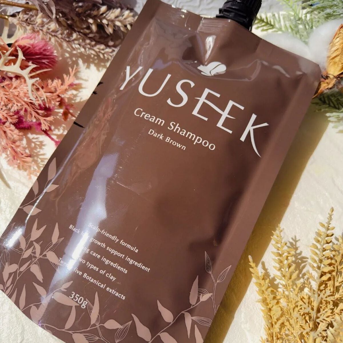 YUSEEK クリームシャンプー ダークブラウン 350g✖︎2 限定市販シャンプー】YUSEEK クリームシャンプー|YUSEEKの