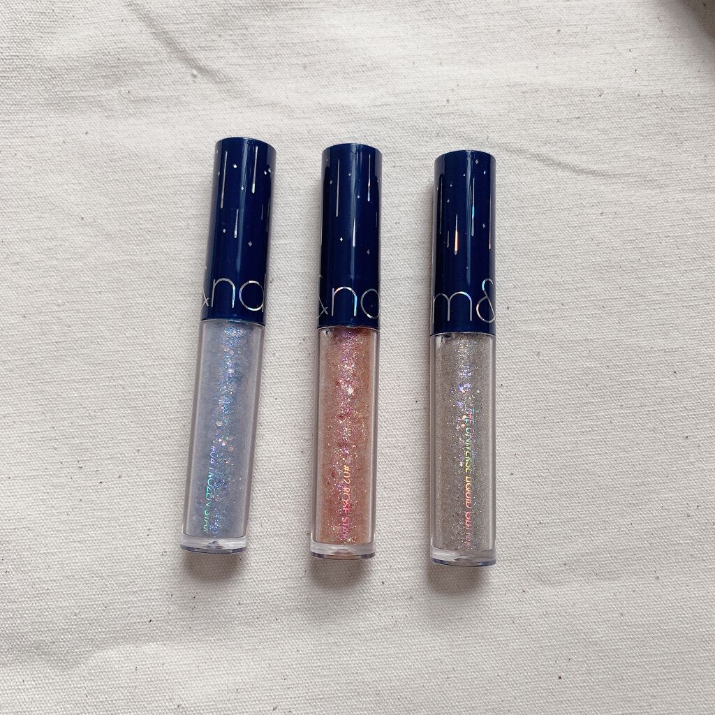 リキッド グリッター シャドウ/rom&nd/グリッターを使ったクチコミ（2枚目）