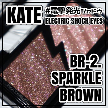 エレクトリックショックアイズ  BR-2 スパークルブラウン/KATE/アイシャドウパレットを使ったクチコミ（1枚目）