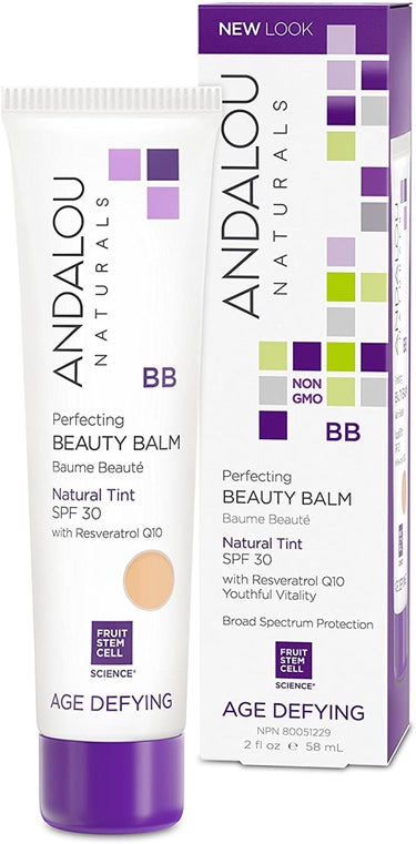 Andalou Naturals Perfecting BB Beauty Balm Natural Tint SPF 30