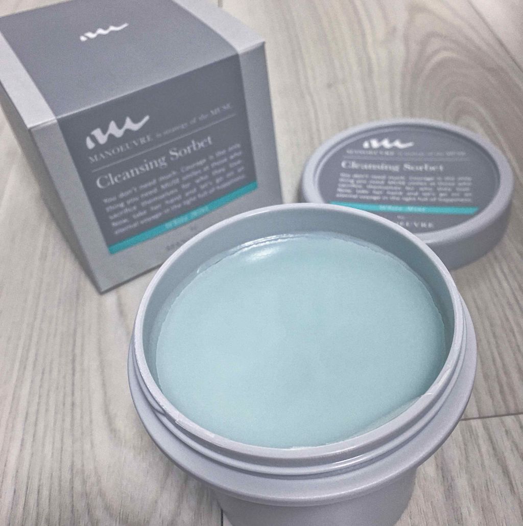 マヌーブル クレンジングソルベ ホワイトミント/MANOEUVRE(マヌーブル)/クレンジングバームを使ったクチコミ（2枚目）