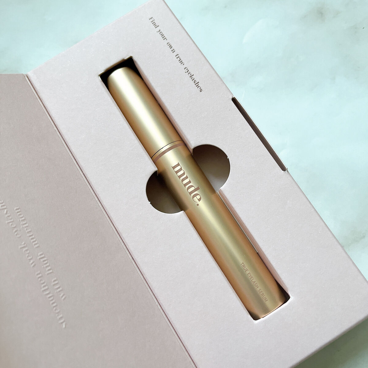 トゥルーアイラッシュセラム/mude./まつげ美容液を使ったクチコミ（3枚目）