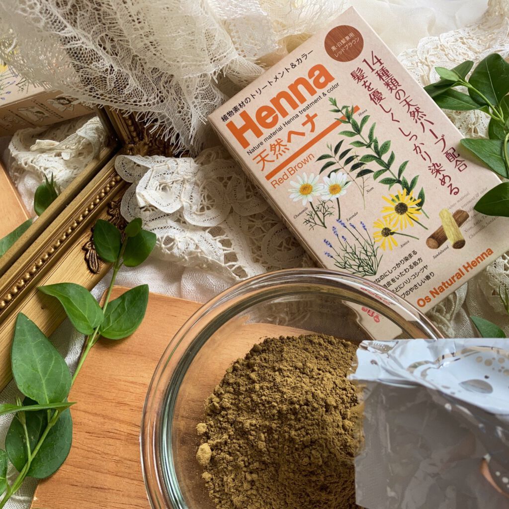 Os Natural Henna レッドブラウン/Os Natural Henna/ヘアカラーを使ったクチコミ（2枚目）