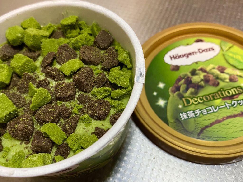 抹茶チョコレートクッキー/ハーゲンダッツ/食品を使ったクチコミ（2枚目）