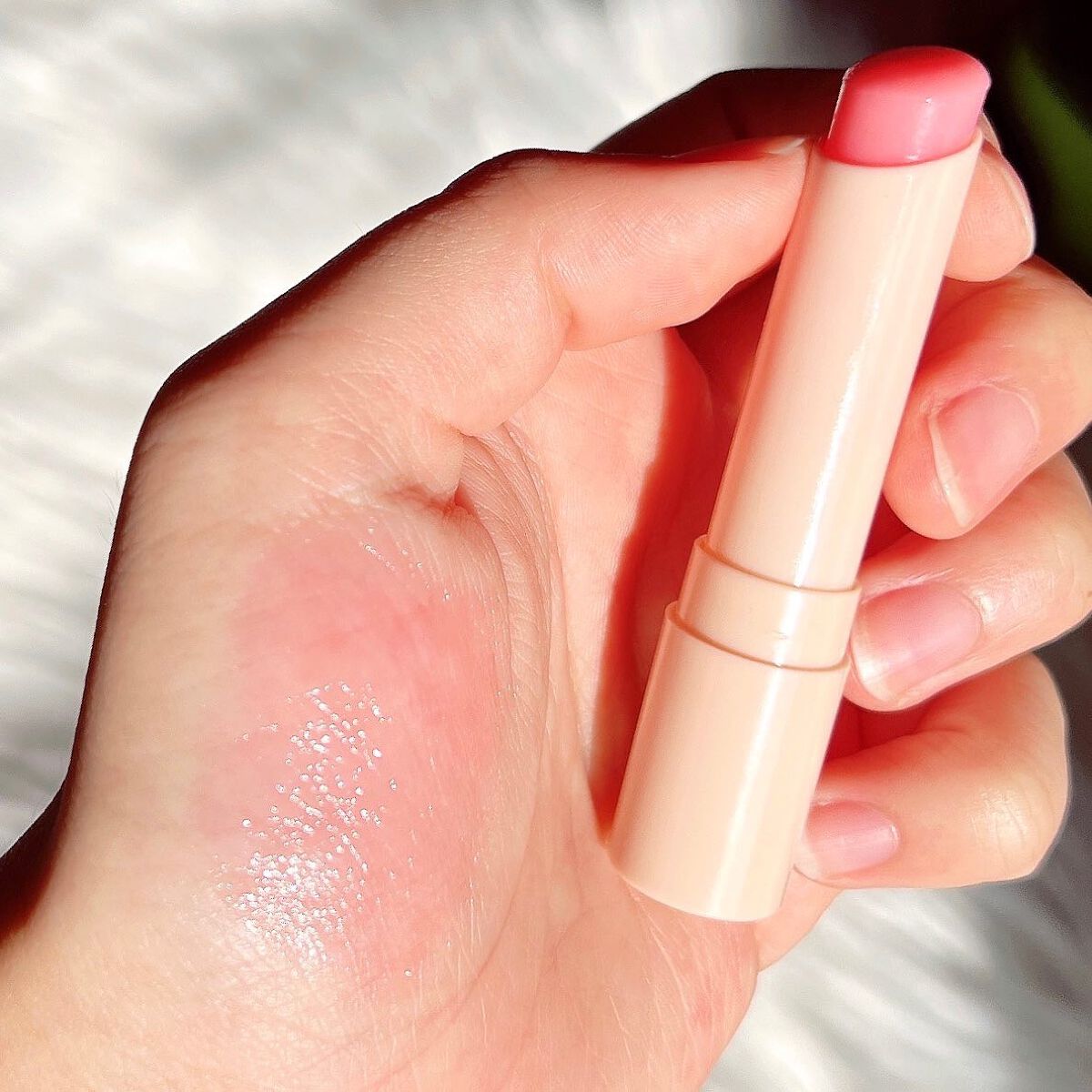 ミルクティーベルベットティント 04 キャラメルティー/rom&nd/リップティントを使ったクチコミ（2枚目）