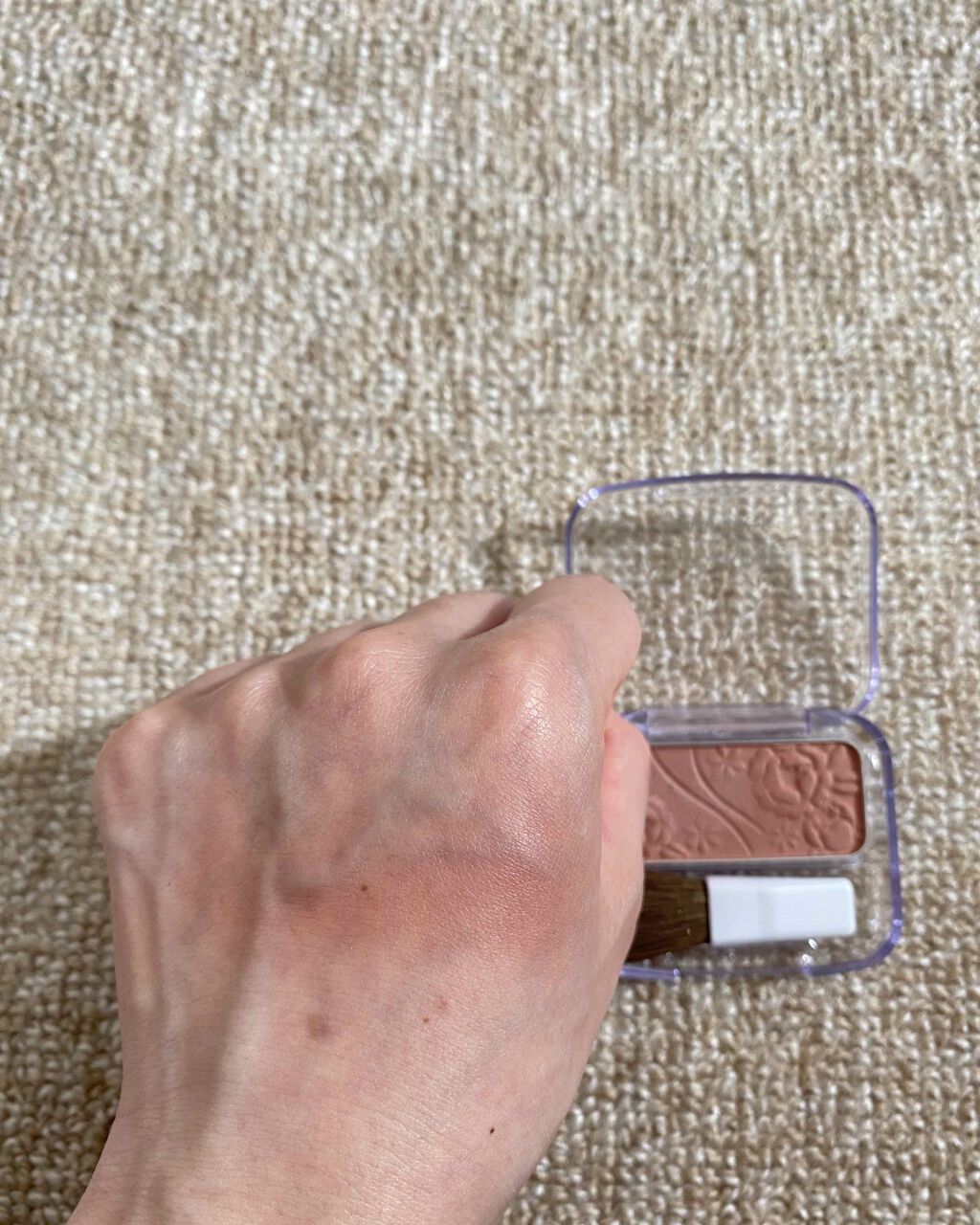 ナチュラル チークN/CEZANNE/パウダーチークを使ったクチコミ（3枚目）