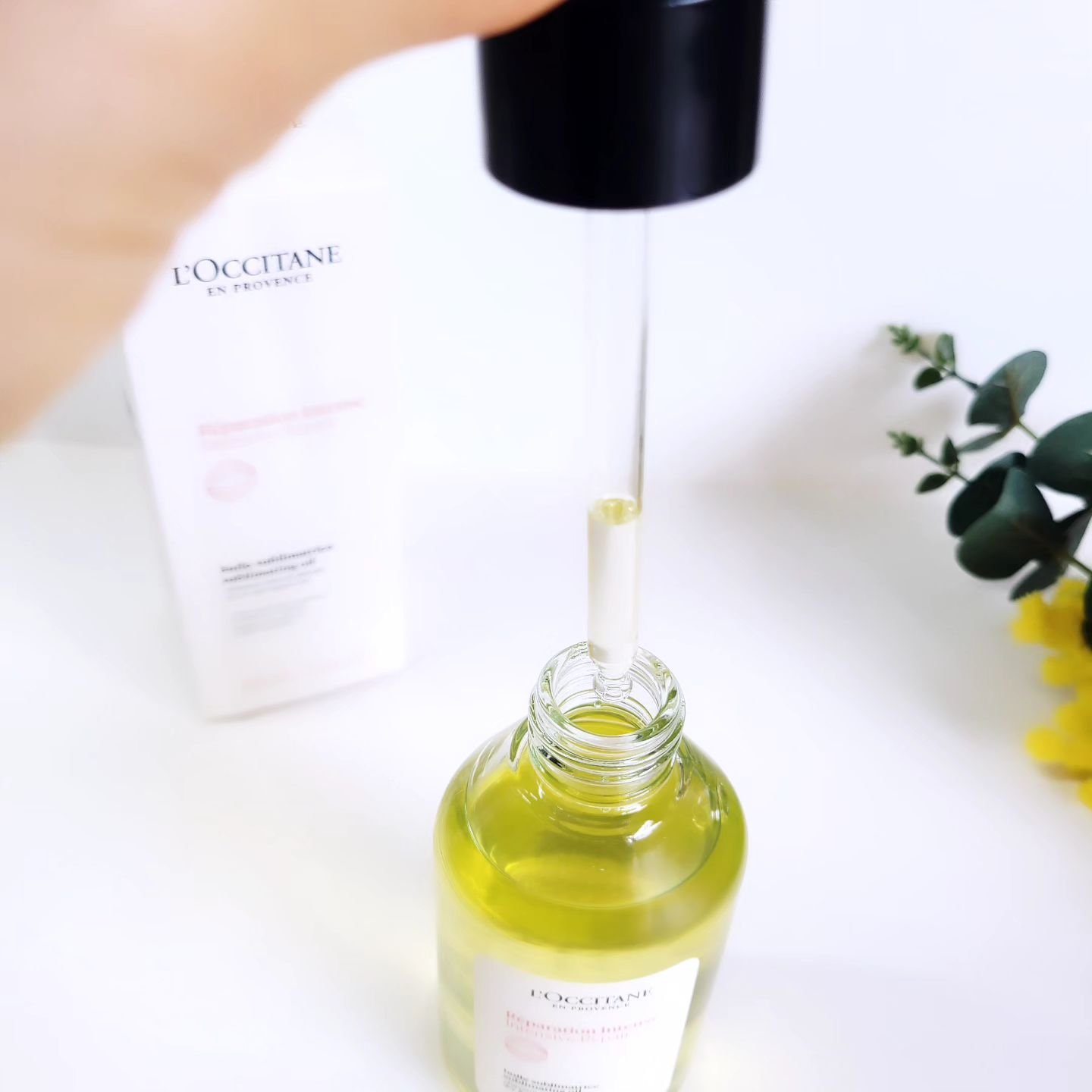 インテンシヴリペア ヘアオイル/L'OCCITANE/ヘアオイルを使ったクチコミ（3枚目）