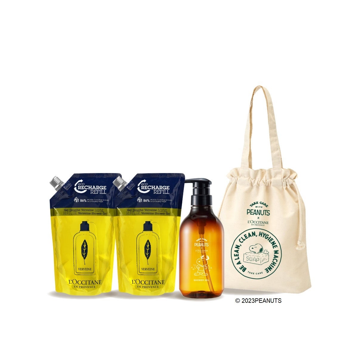 L'OCCITANE SNOOPYサマー ヴァーベナ シャワージェル レフィルコンボ