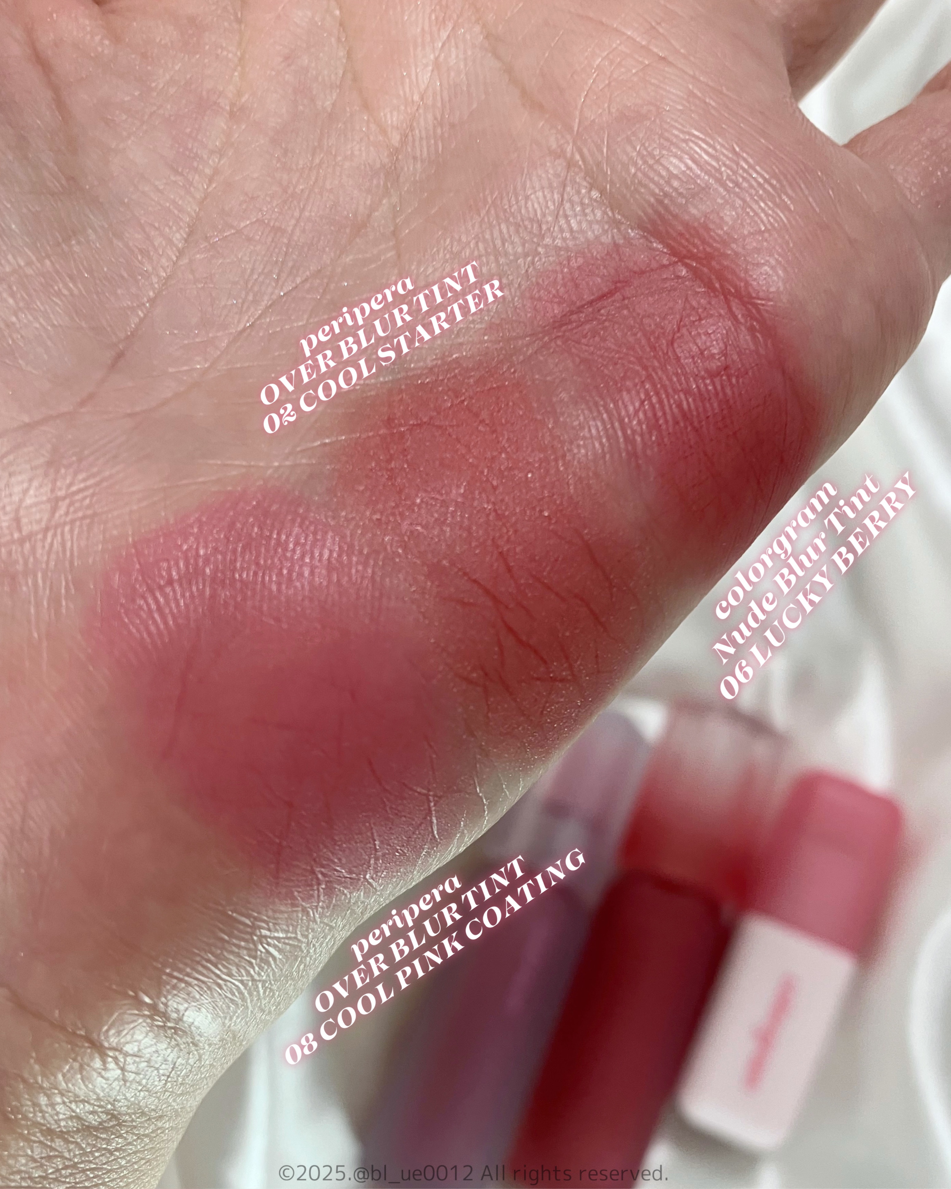  オーバー ブラー ティント 02 COOL STARTER/PERIPERA/リップティントを使ったクチコミ（3枚目）