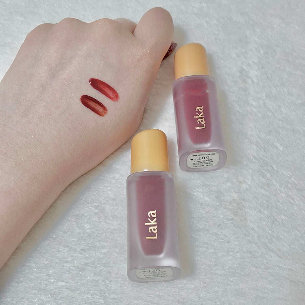 フルーティーグラムティント/Laka/リップティントを使ったクチコミ(2枚目)