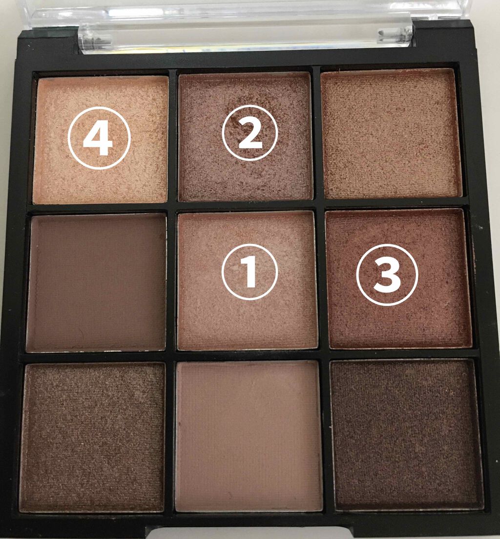 UR GLAM BLOOMING EYE COLOR PALETTE/U R GLAM/アイシャドウパレットを使ったクチコミ(2枚目)