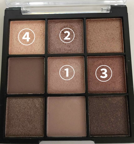 UR GLAM BLOOMING EYE COLOR PALETTE/U R GLAM/アイシャドウパレットを使ったクチコミ(2枚目)