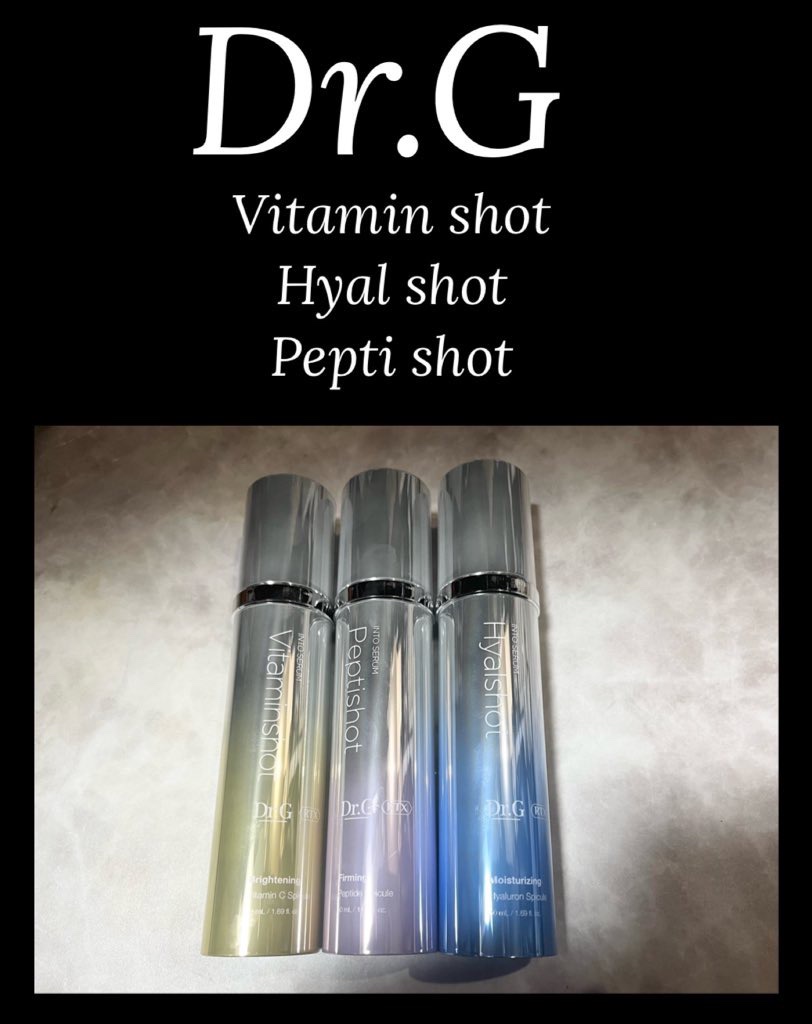 Dr.G様より
ビタミンショット
ヒアルショット
ペプチショットを
お試しさせて頂きました🥰❤️

#PR #drg #DrG #ドクタージー #ドクターズコスメ #韓国スキンケア #韓国コスメ #スキンケア #スピキュール #新商品 #