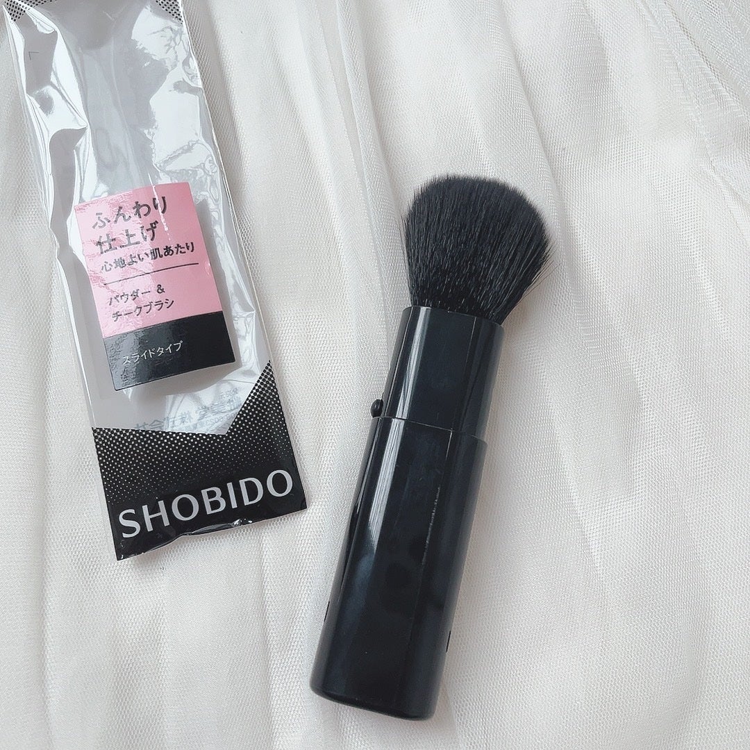 スライドチークブラシ キャップ付/SHOBIDO/メイクブラシを使ったクチコミ(5枚目)
