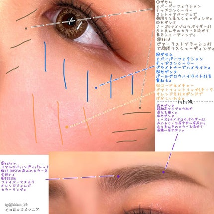 ノーズ&アイブロウパウダー/CEZANNE/パウダーアイブロウを使ったクチコミ(6枚目)