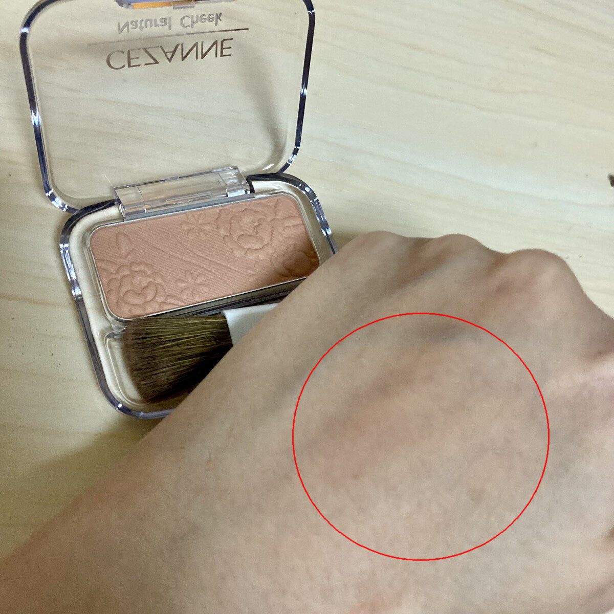 ナチュラル チークN/CEZANNE/パウダーチークを使ったクチコミ（1枚目）