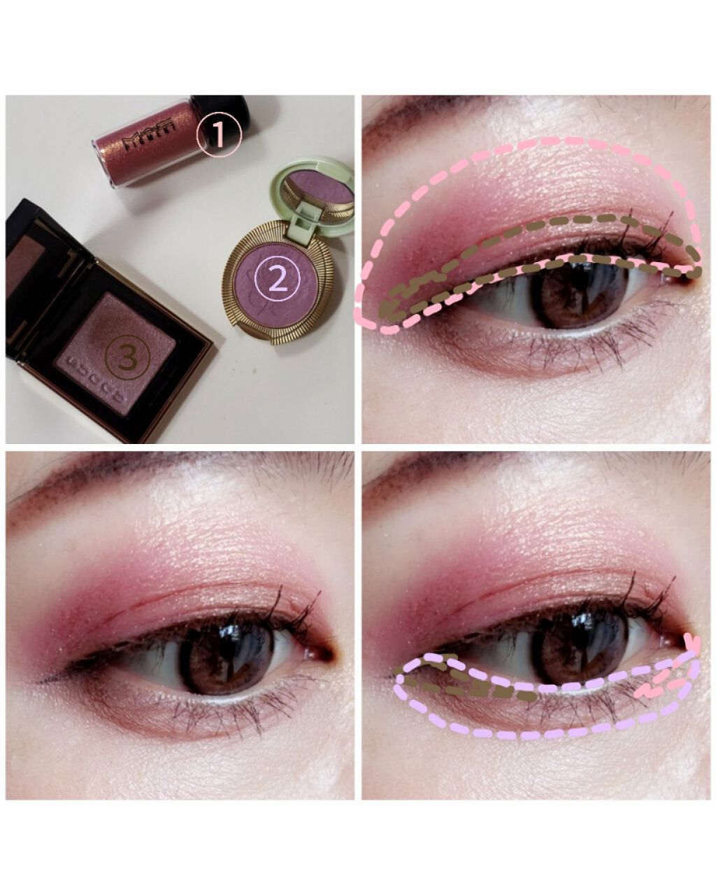 ピグメント ローズ（LITTLE）/M・A・C/単色アイシャドウを使ったクチコミ（2枚目）