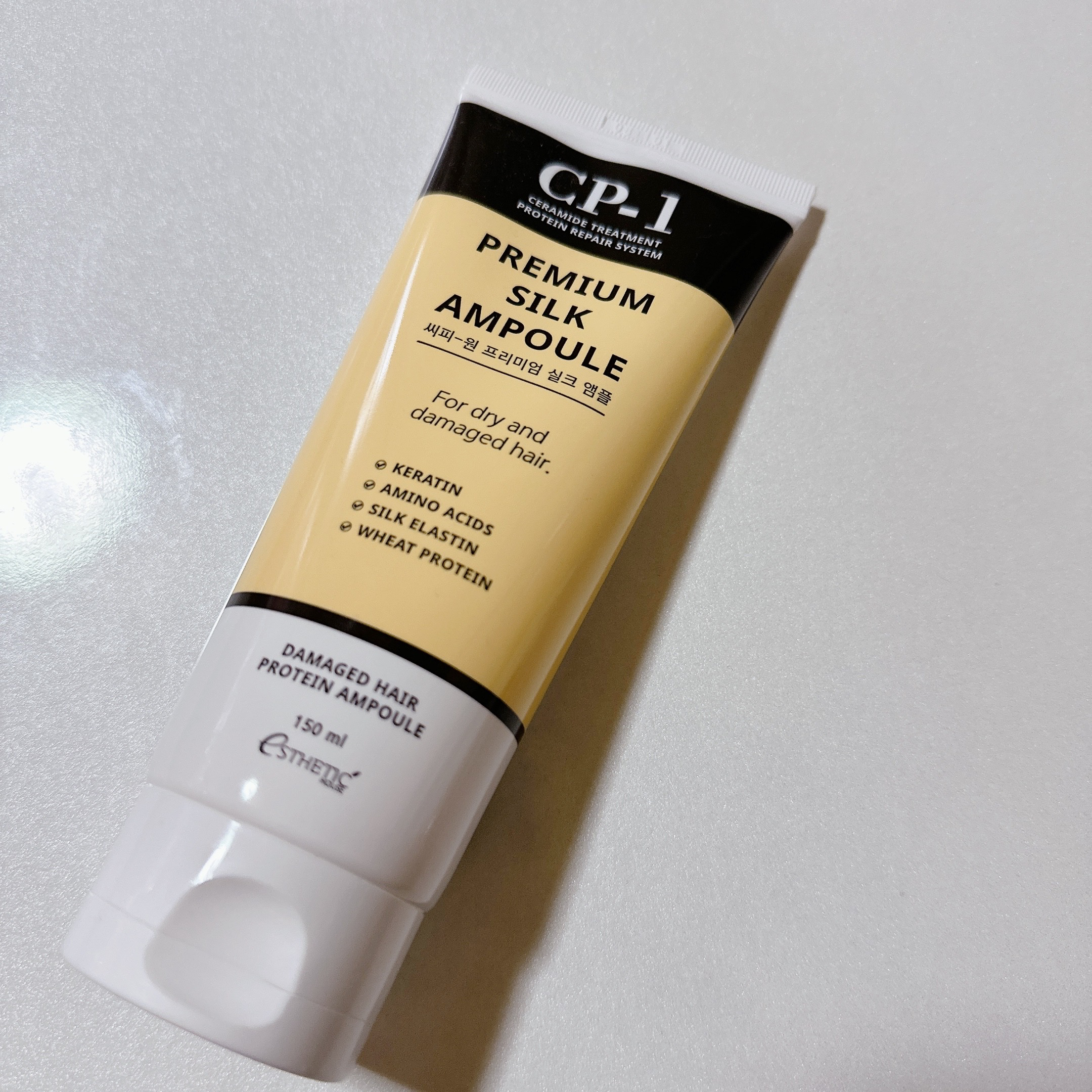 CP-1 プレミアムシルクアンプルのクチコミ「CP-1 プレミアムシルクアンプル


スタイルコリアンで購入しました！


カラーやパーマな.....」（2枚目）