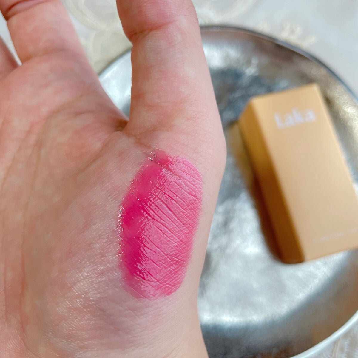 フルーティーグラムティント/Laka/リップティントを使ったクチコミ(2枚目)