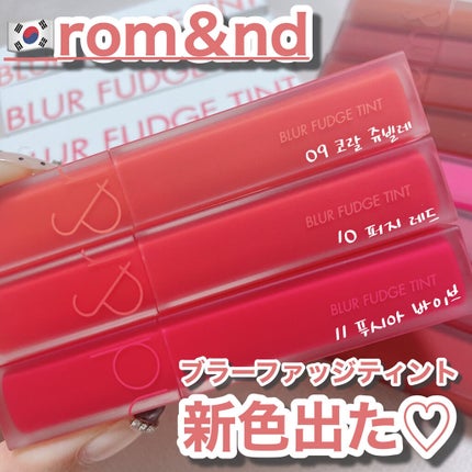 rom&nd ブラーファッジティント/rom&nd/リップティントを使ったクチコミ(1枚目)