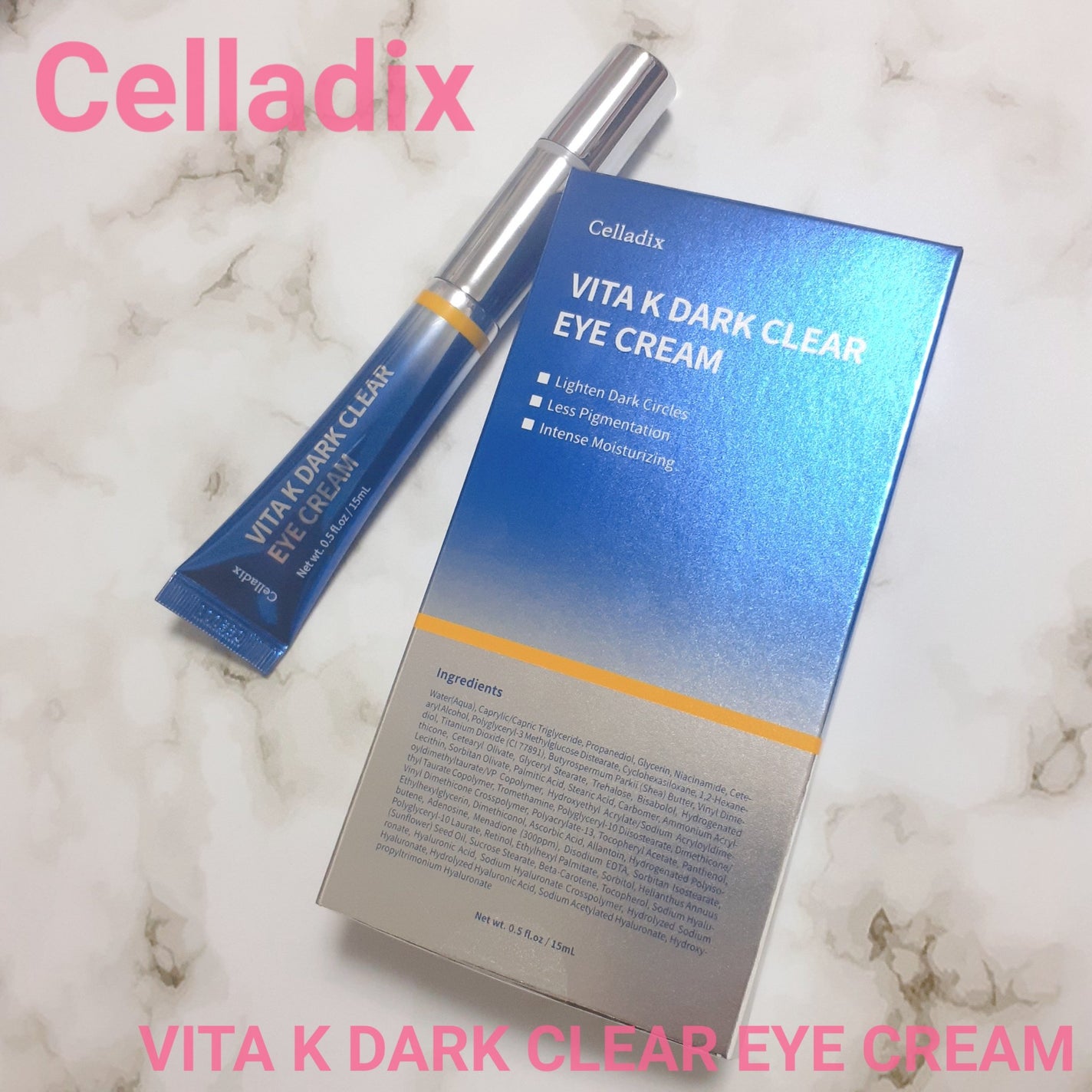 VITA K DARK CLEAR EYE CREAM/Celladix/アイケア・アイクリームを使ったクチコミ(1枚目)