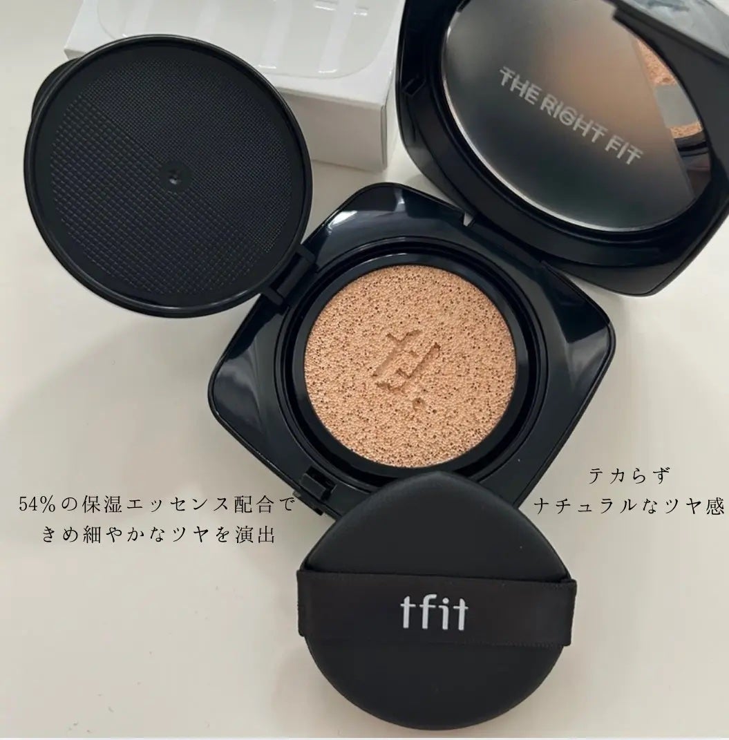 レイヤリングフィット グロークッションEX/TFIT/クッションファンデーションを使ったクチコミ(2枚目)