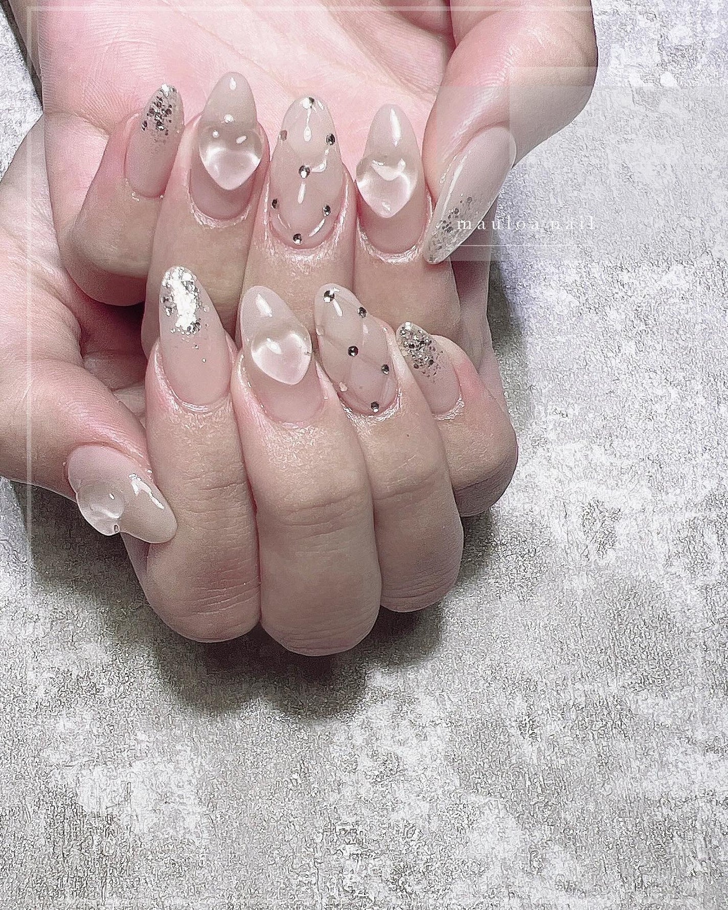 mauloa_nail on LIPS 「・ヌーディー💗インスタから初めてのお客様😋ありがとうございまし..」(1枚目)