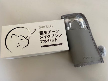 猫モチーフ メイクブラシ 7本セット/SIXPLUS/メイクブラシを使ったクチコミ(2枚目)