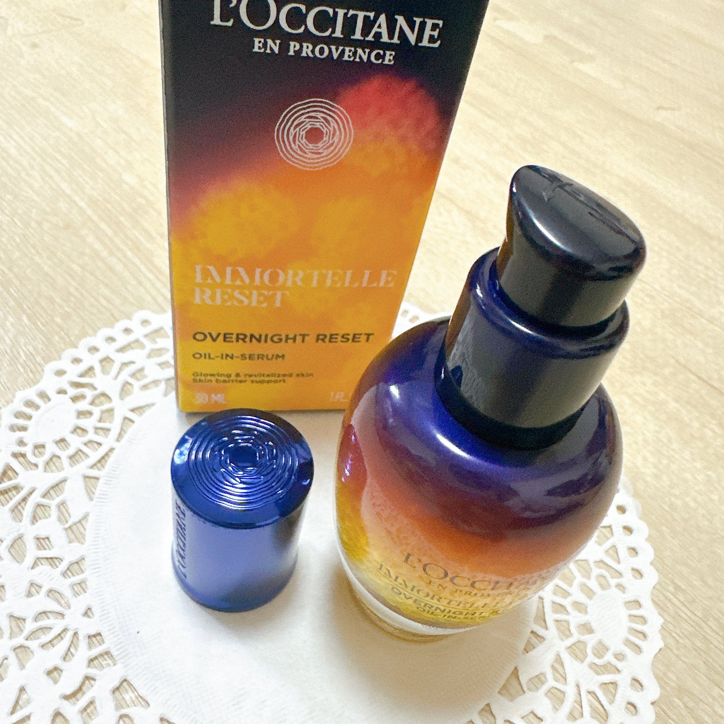 イモーテル オーバーナイトリセットセラム/L'OCCITANE/美容液を使ったクチコミ(4枚目)