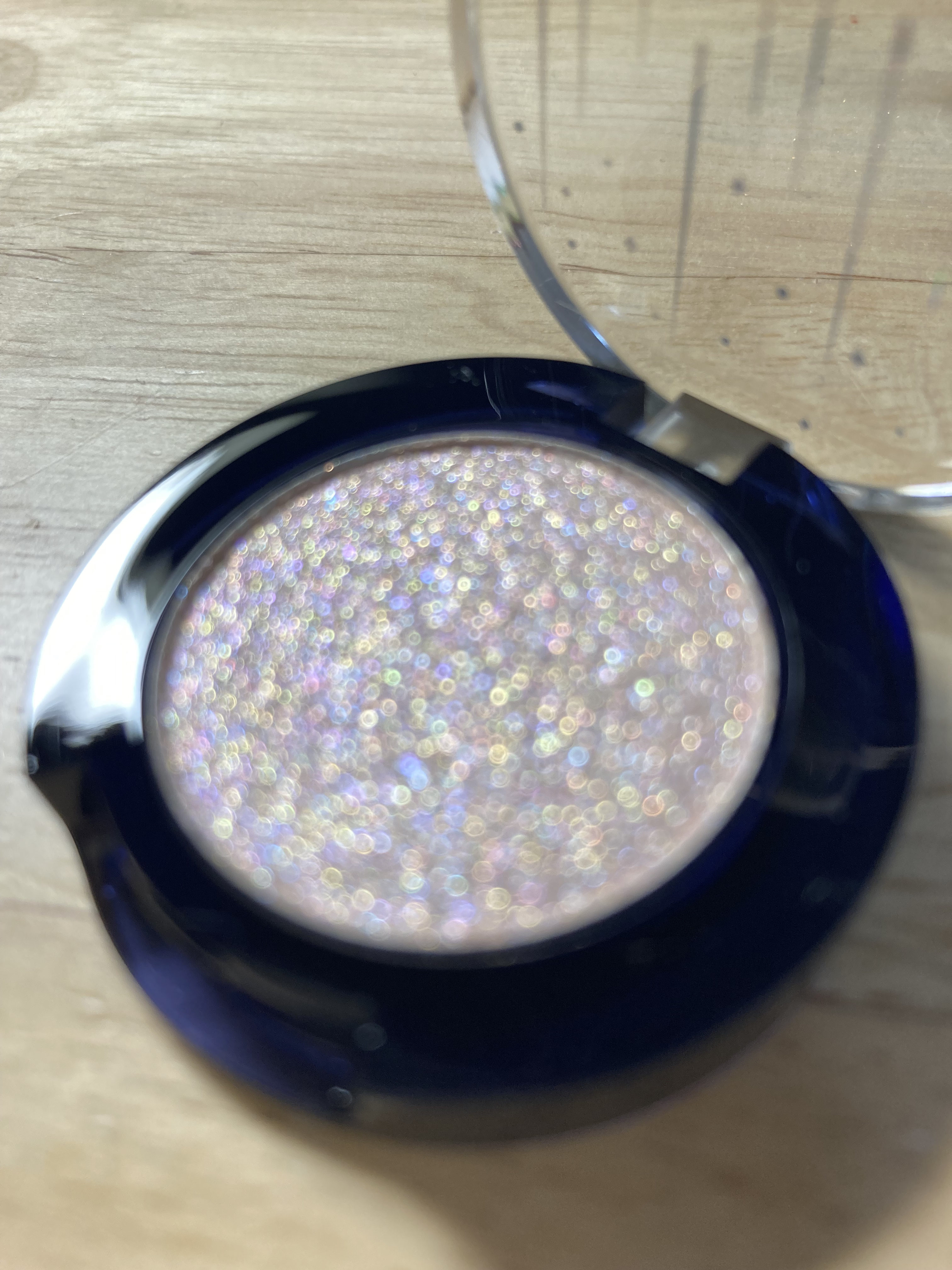 グリッター シャドウ カラー 02 ホワイトホール(WHITE HOLE)/rom&nd/グリッターを使ったクチコミ（2枚目）