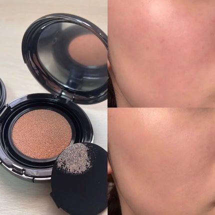 ハイパーカバーフィットクッション グラファイト/APRILSKIN/クッションファンデーションを使ったクチコミ(2枚目)