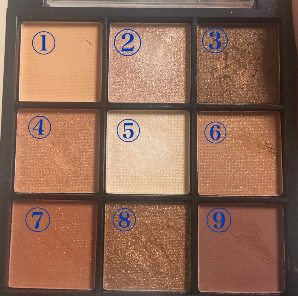 UR GLAM BLOOMING EYE COLOR PALETTE/U R GLAM/アイシャドウパレットを使ったクチコミ(3枚目)