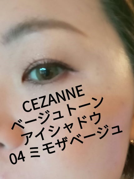 ベージュトーンアイシャドウ/CEZANNE/アイシャドウパレットを使ったクチコミ(1枚目)