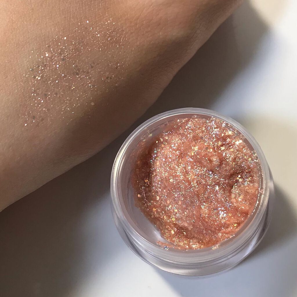 ゲットルーズグリッタージェル N°6サンセットラバー/unleashia/グリッターを使ったクチコミ（3枚目）