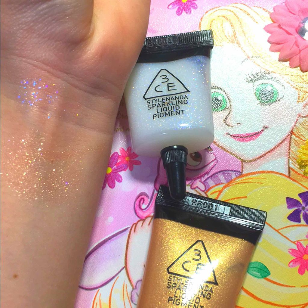 スパークリングリキッドピグメント/3CE/リキッドアイシャドウを使ったクチコミ（2枚目）