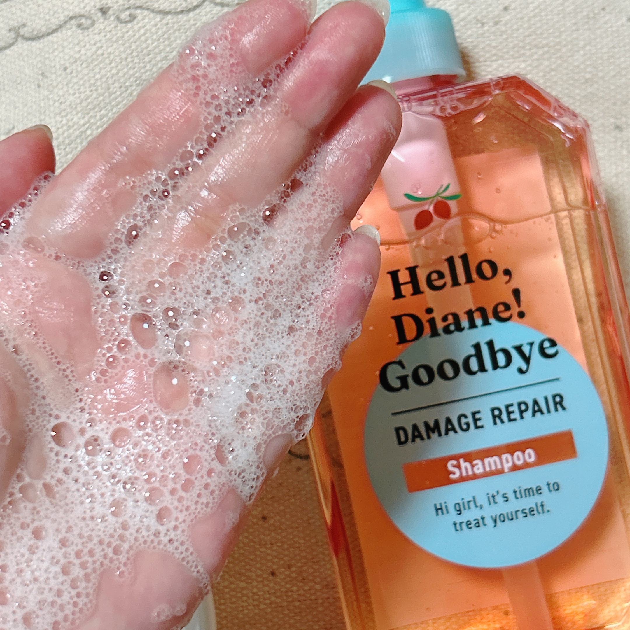 ハローダイアン グッバイ ダメージリペア シャンプー/トリートメント シャンプー＆トリートメント/ダイアン/市販シャンプーを使ったクチコミ（3枚目）