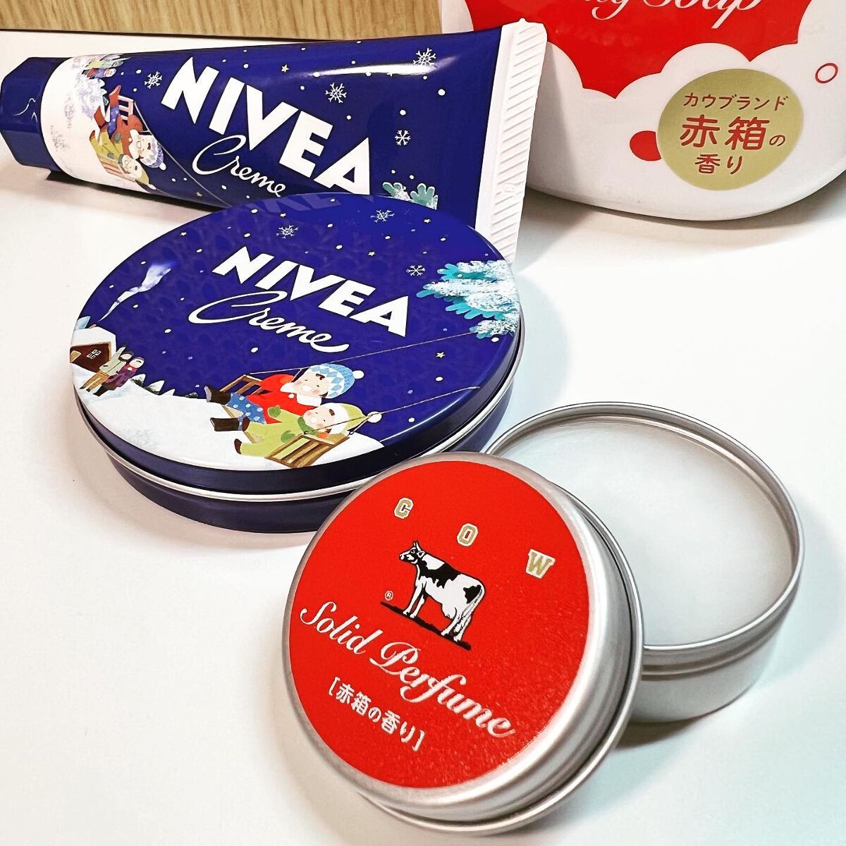 赤箱の香りの練り香水/カウブランド/練り香水を使ったクチコミ（1枚目）