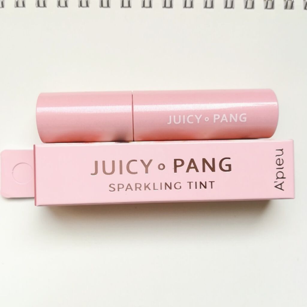 アピュー ジューシーパン スパークリングティント/A’pieu/口紅を使ったクチコミ（2枚目）