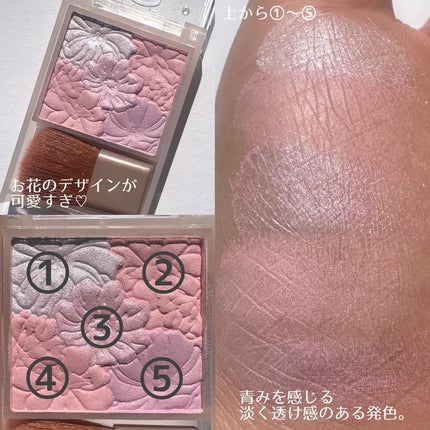 グロウフルールチークス(ブレンドタイプ)/キャンメイク/パウダーチークを使ったクチコミ(5枚目)
