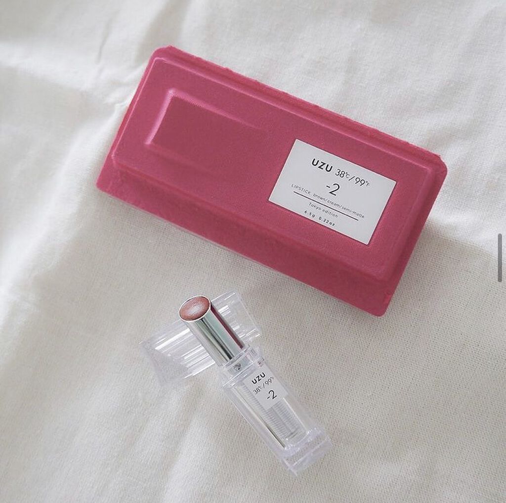  38°C / 99°F Lipstick <TOKYO> -2 BROWN/UZU BY FLOWFUSHI/口紅を使ったクチコミ（1枚目）