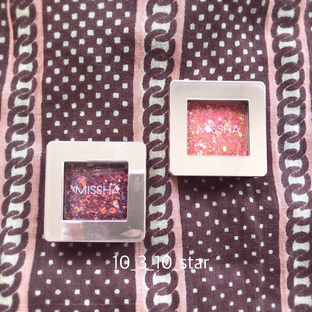 グリッタープリズム シャドウ RD02/MISSHA/グリッターを使ったクチコミ（1枚目）