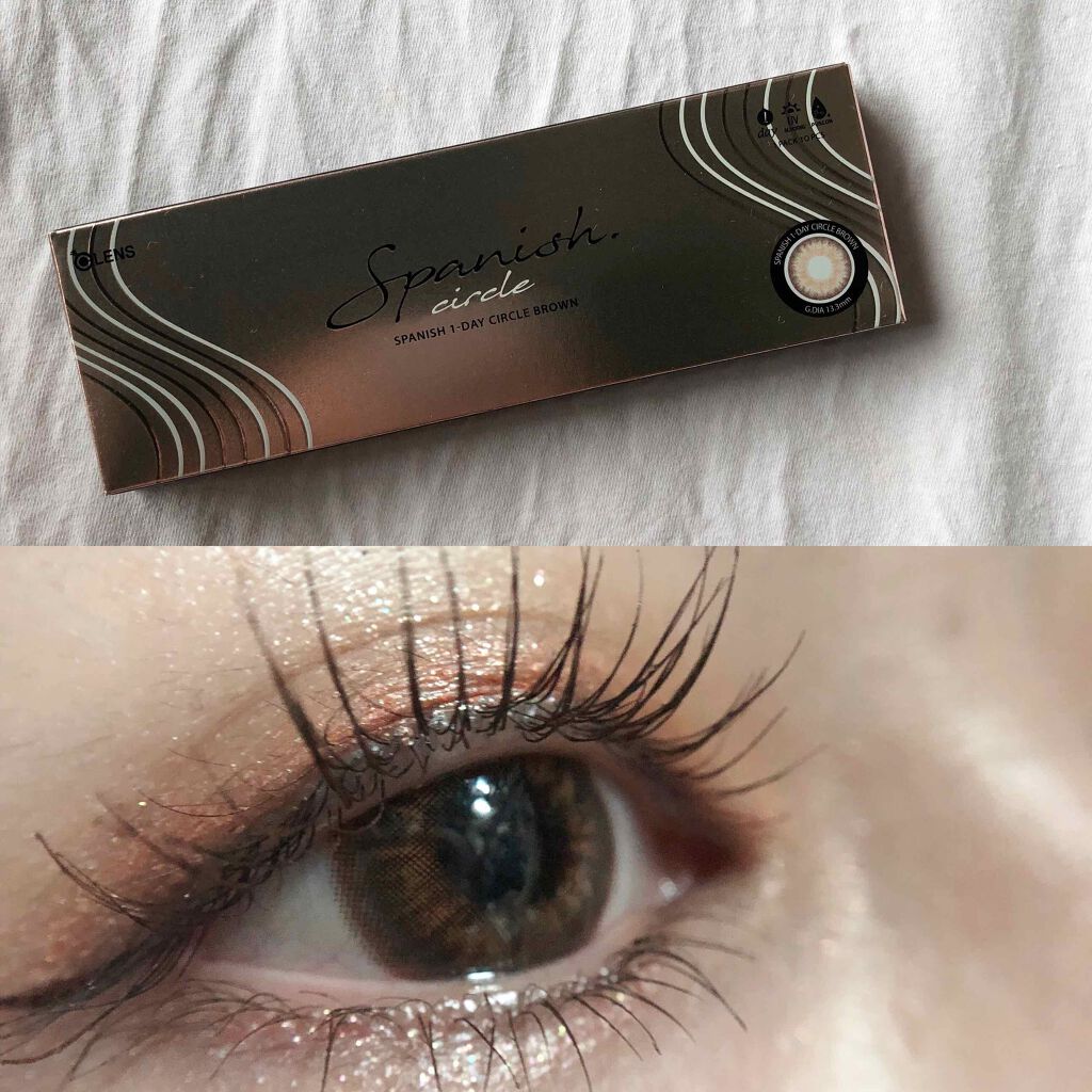 Spanish 1Day(スパニッシュ 1Day) ブラウン/OLENS/ワンデー（１DAY）カラコンを使ったクチコミ（1枚目）