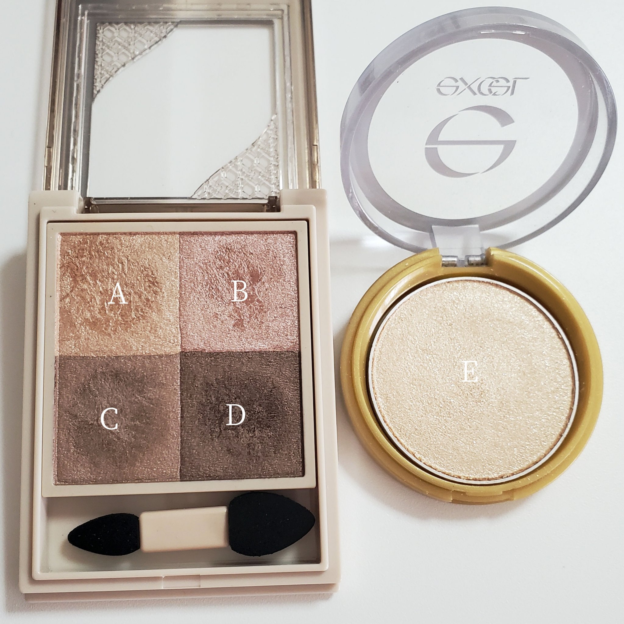 シャイニーシャドウ N/excel/単色アイシャドウを使ったクチコミ（2枚目）