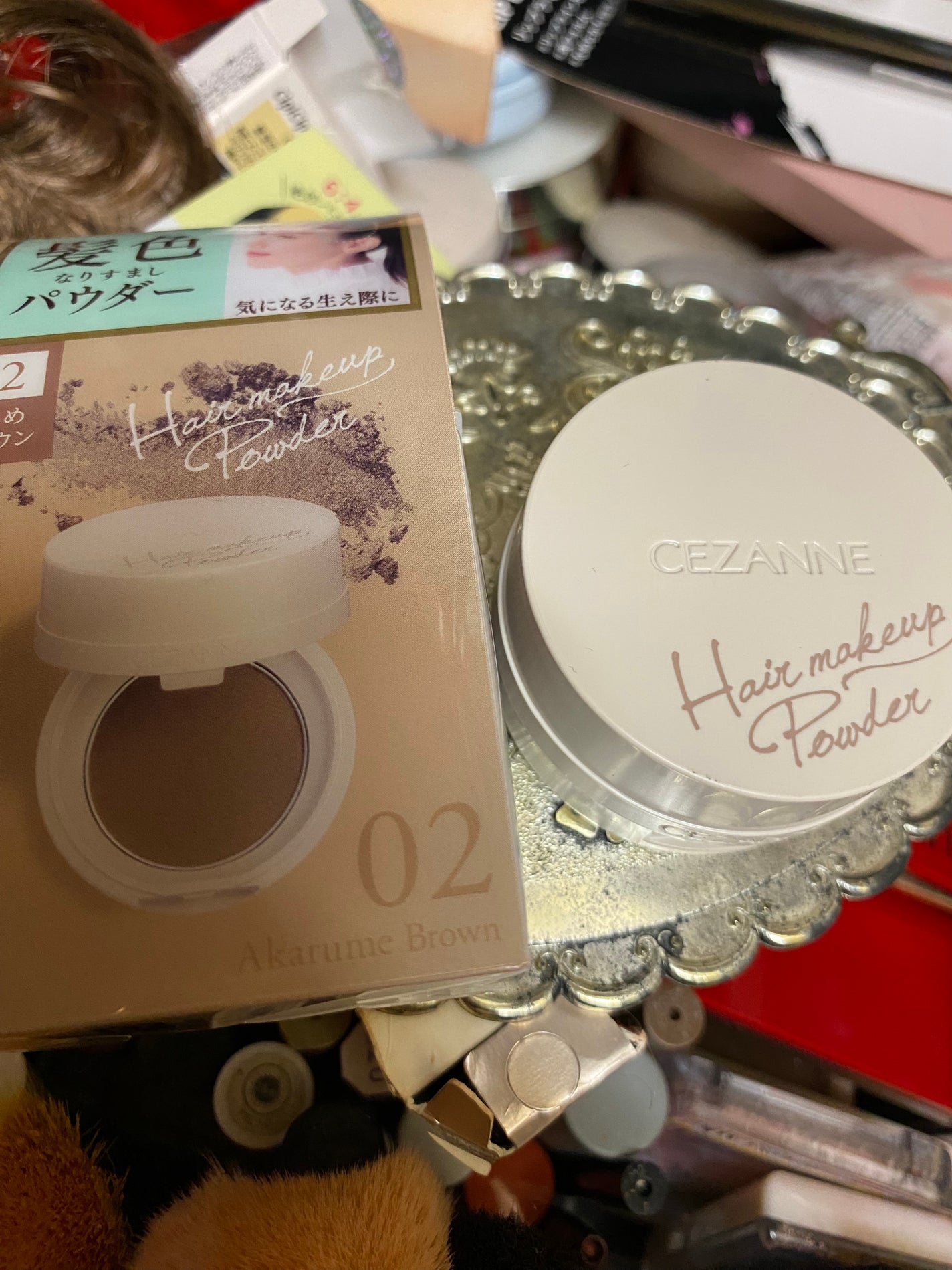ヘアメイクパウダー/CEZANNE/ヘアケア・スタイリングを使ったクチコミ(7枚目)