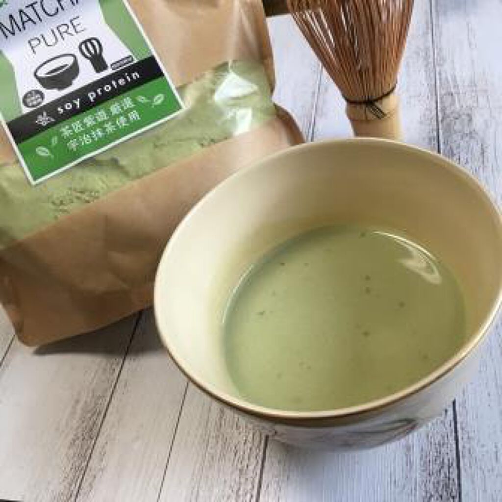MATCHA PURE（プロテインパウダー）/ピュアパートナー/ソイプロテインを使ったクチコミ（3枚目）