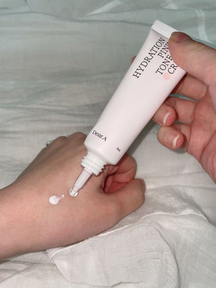 ハイドレーションピンクトーンアップクリーム/Dear.A/化粧下地を使ったクチコミ(3枚目)