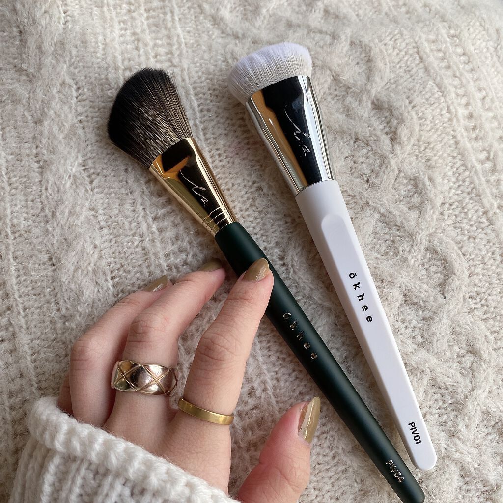 okhee 白玉ファンデーションブラシ/SOOA DOR/メイクブラシを使ったクチコミ(8枚目)